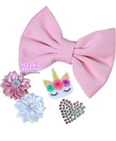 "DIY 5" Bow Kit with Pre-Attached Alligator Clip"-k7