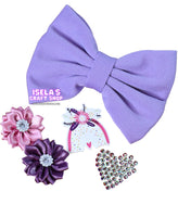 "DIY 5" Bow Kit with Pre-Attached Alligator Clip"-k4