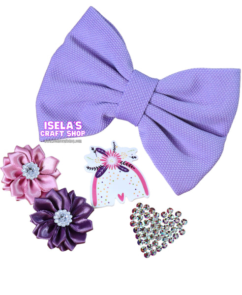 "DIY 5" Bow Kit with Pre-Attached Alligator Clip"-k4