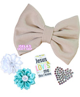 "DIY 5" Bow Kit with Pre-Attached Alligator Clip"-k9