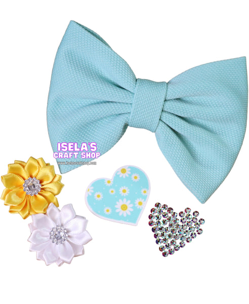 "DIY 5" Bow Kit with Pre-Attached Alligator Clip"-k1