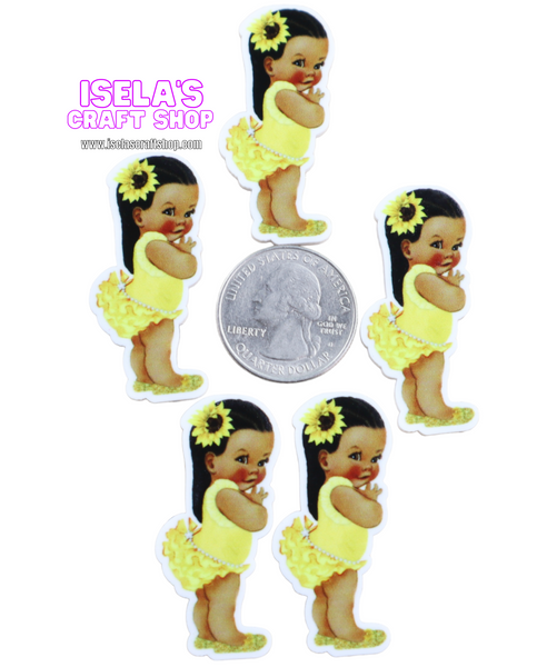 1pc  -Baby Girl resin planars P375