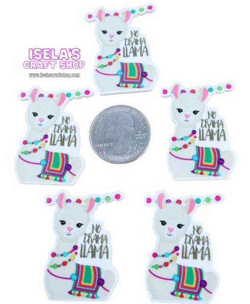 1pc-No Drama Llama  Resin Planar P116