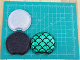 1 Pair-Glitter Mouse Ears--Padded Appliques  E6