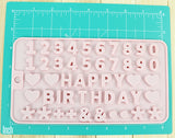 Small Alphabet mold/Silicone mold